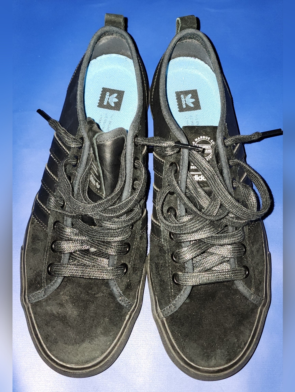 Adidas black suede Adidas Matchcourt RX skateboarding shoes. Men's Size 7.5.